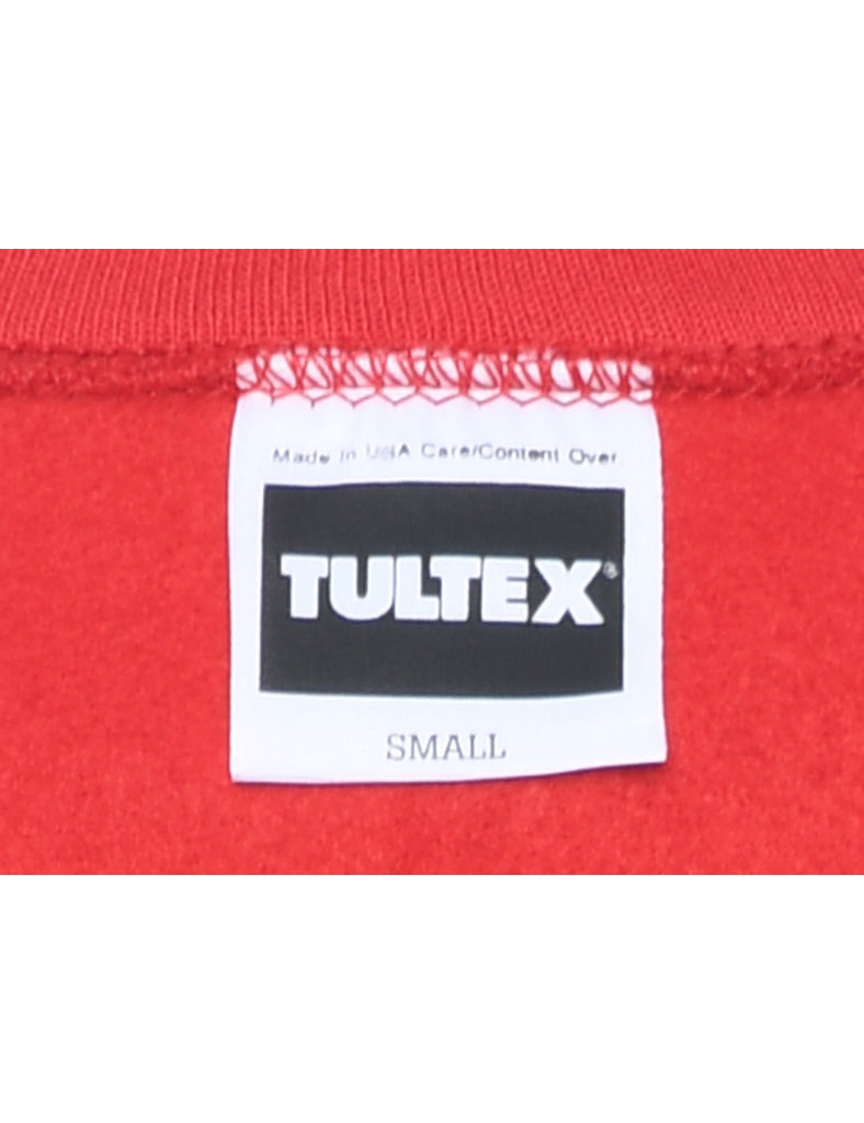 Red Plain Sweatshirt - S
