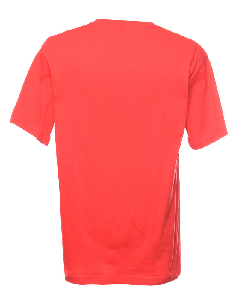 Red Plain T-shirt - M