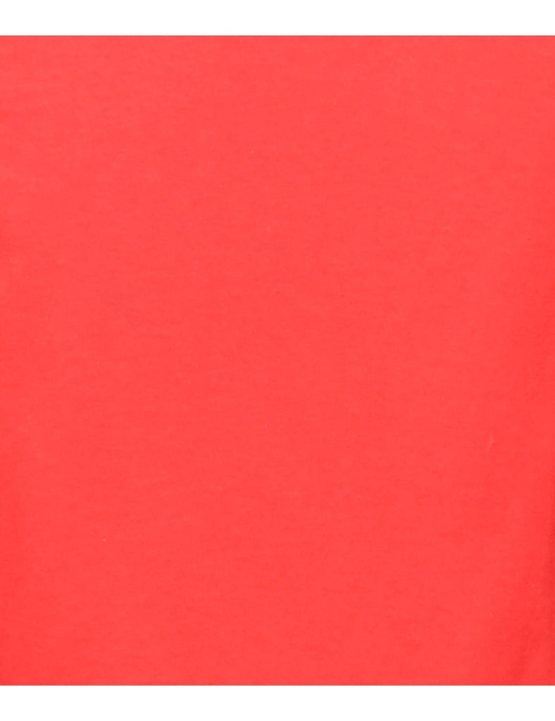 Red Plain T-shirt - S