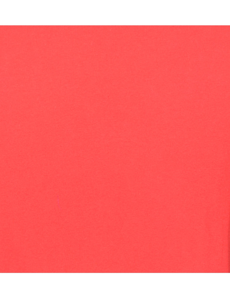 Red Plain T-shirt - M