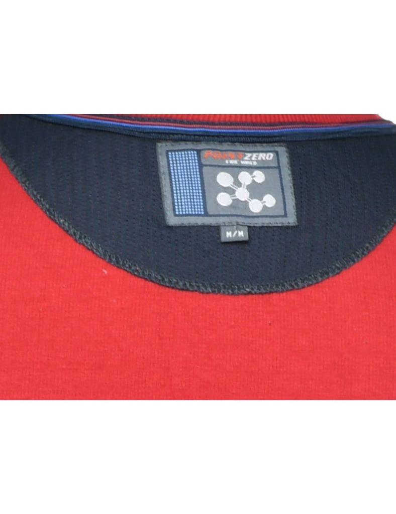 Red Plain T-shirt - M