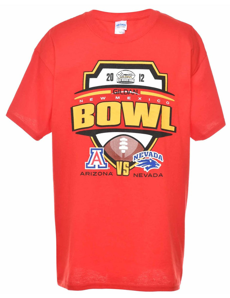 Red Printed T-shirt - L
