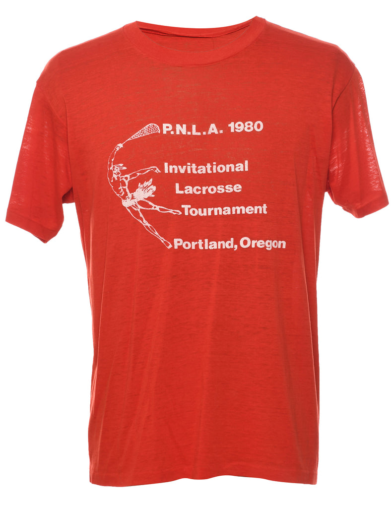 Red Printed T-shirt - XL