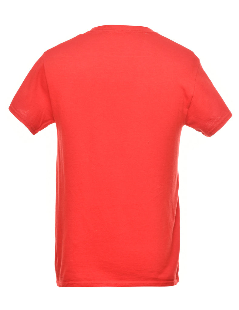 Red Printed T-shirt - S