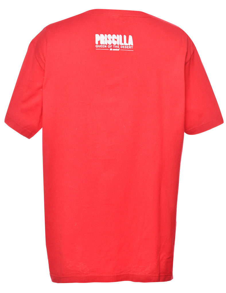 Red Printed T-shirt - L