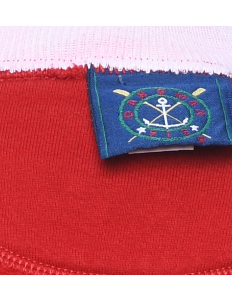 Red Soccer Mom Design Sweatshirt - L