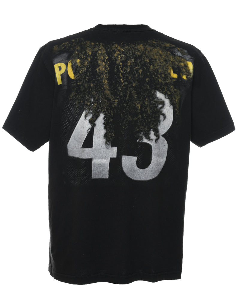 Reebok Steelers Black & Yellow Printed T-shirt - XL