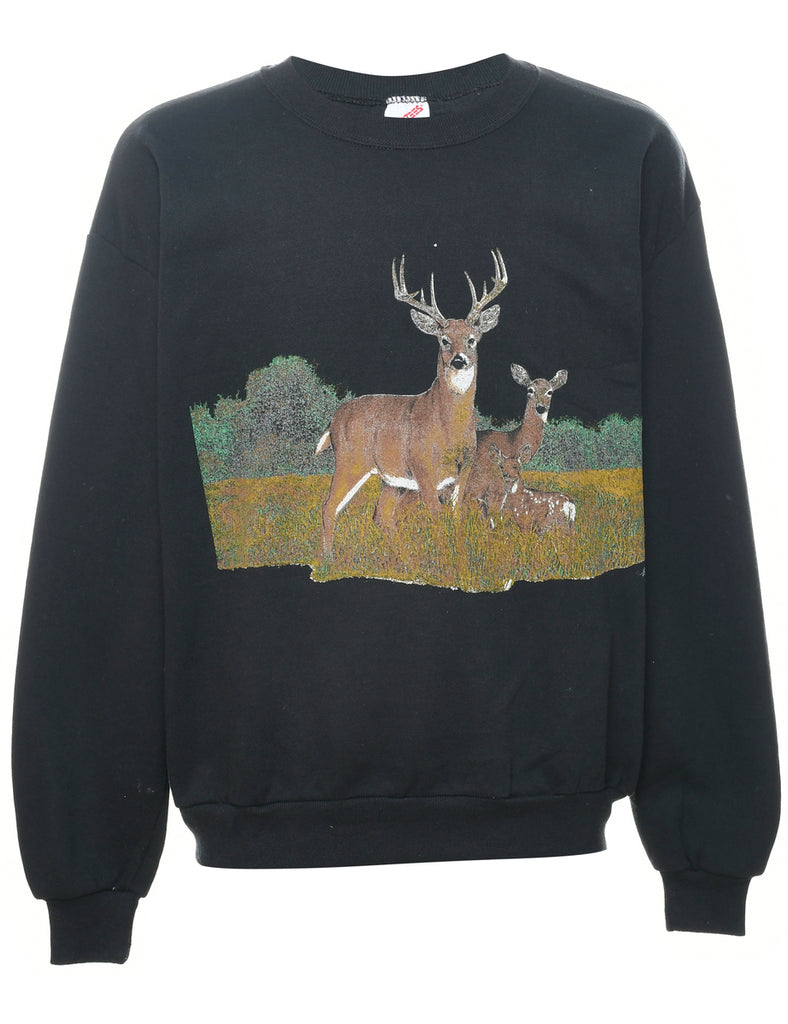 Reindeer Animal Sweatshirt - L