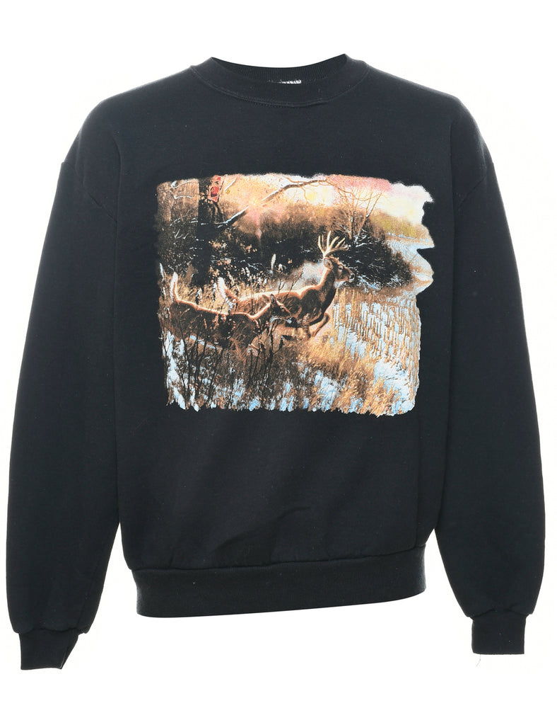 Reindeer Animal Sweatshirt - L