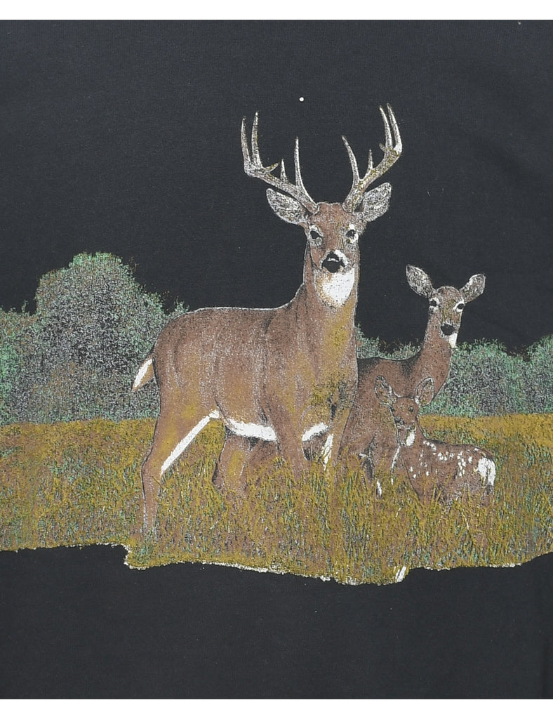 Reindeer Animal Sweatshirt - L