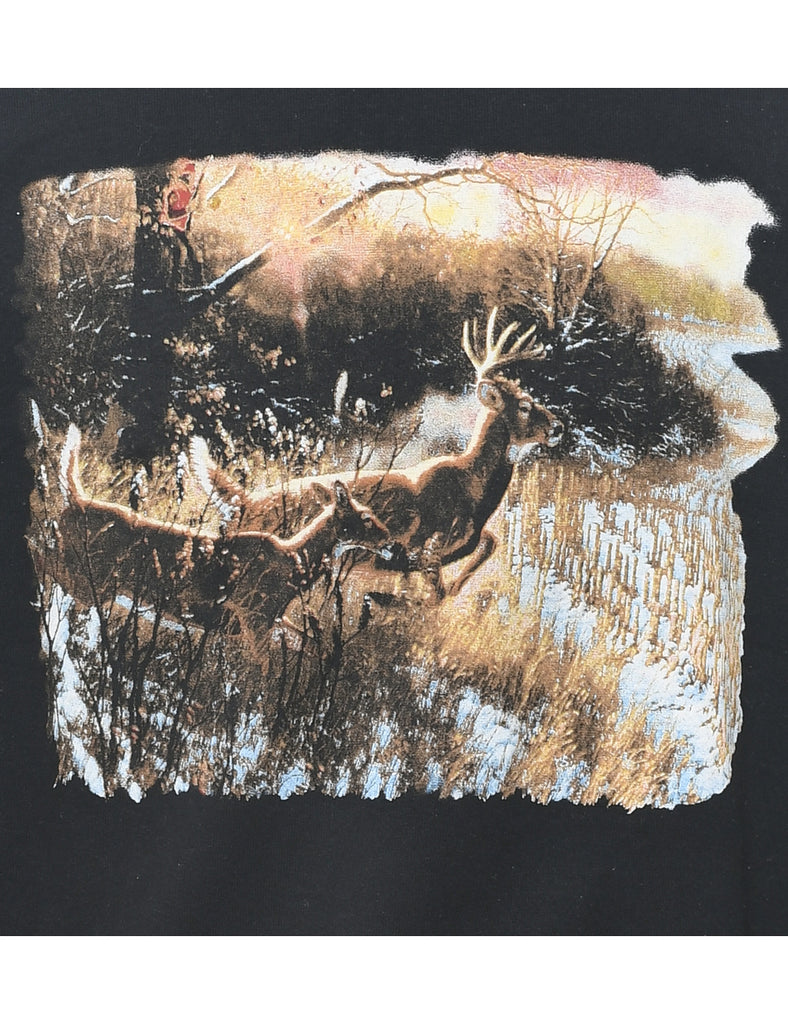 Reindeer Animal Sweatshirt - L