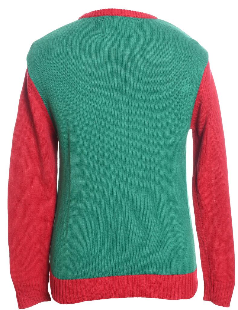 Reindeer Christmas Jumper - M