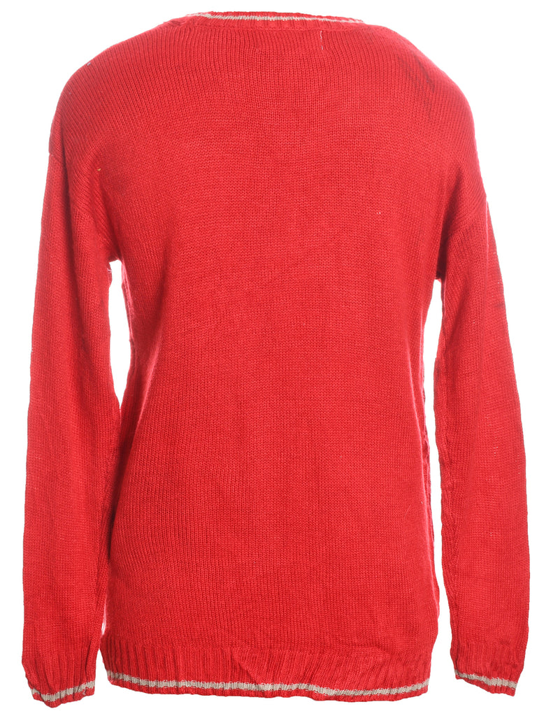 Reindeer Christmas Jumper - L