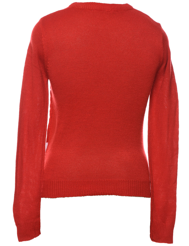 Reindeer Christmas Jumper - M