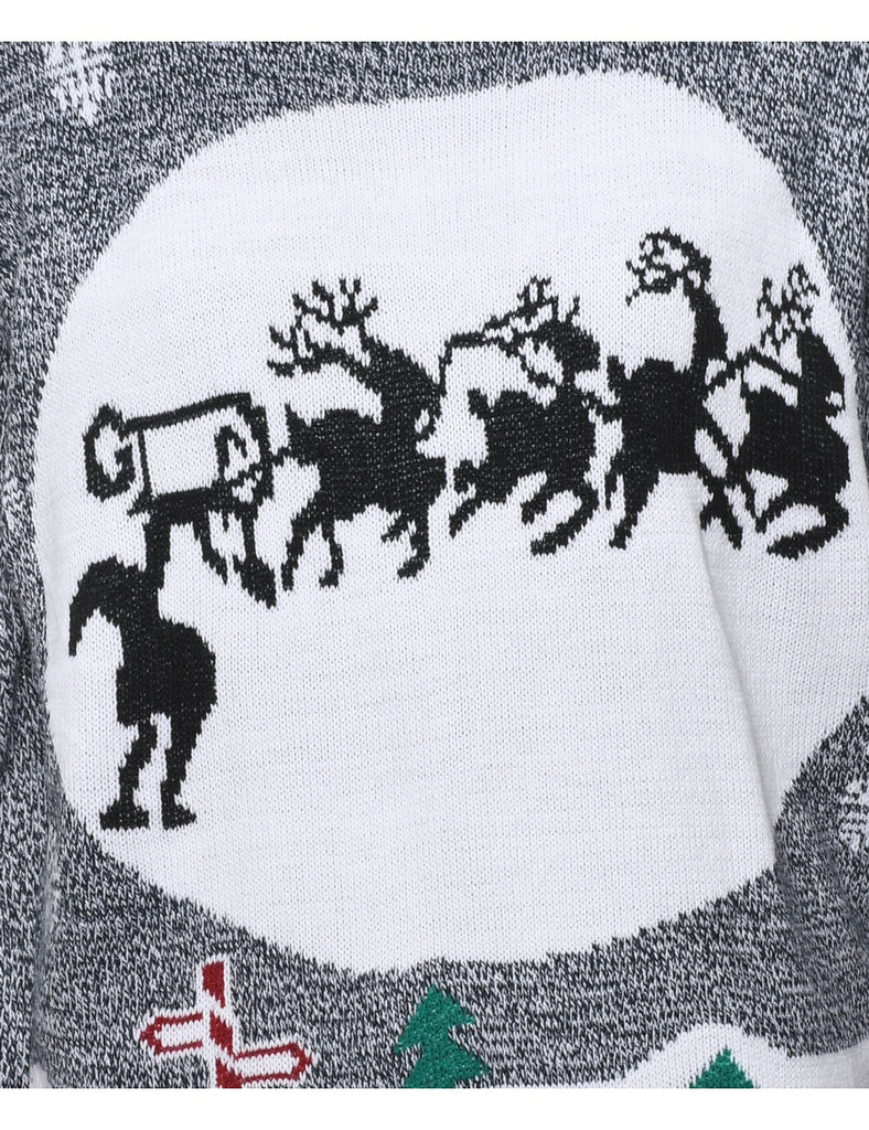 Reindeer Christmas Jumper - L