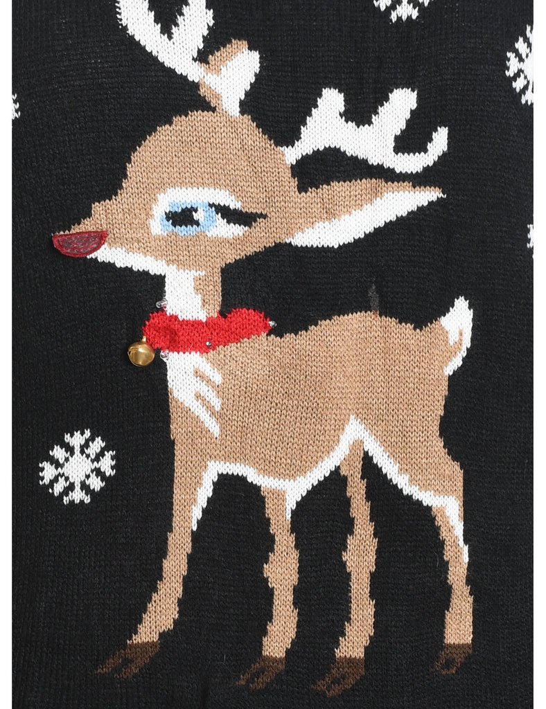 Reindeer Christmas Jumper - L