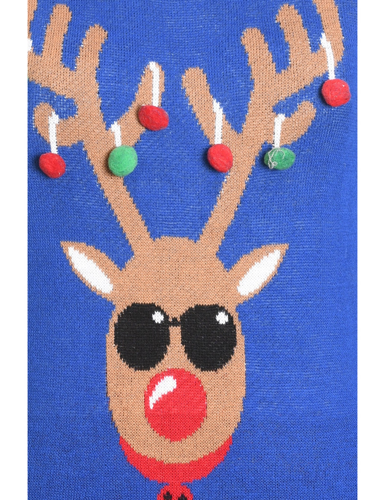 Reindeer Christmas Jumper - S