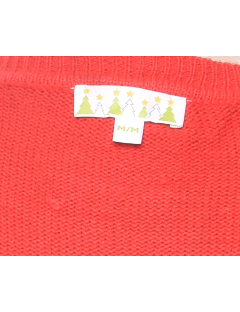 Reindeer Christmas Jumper - M