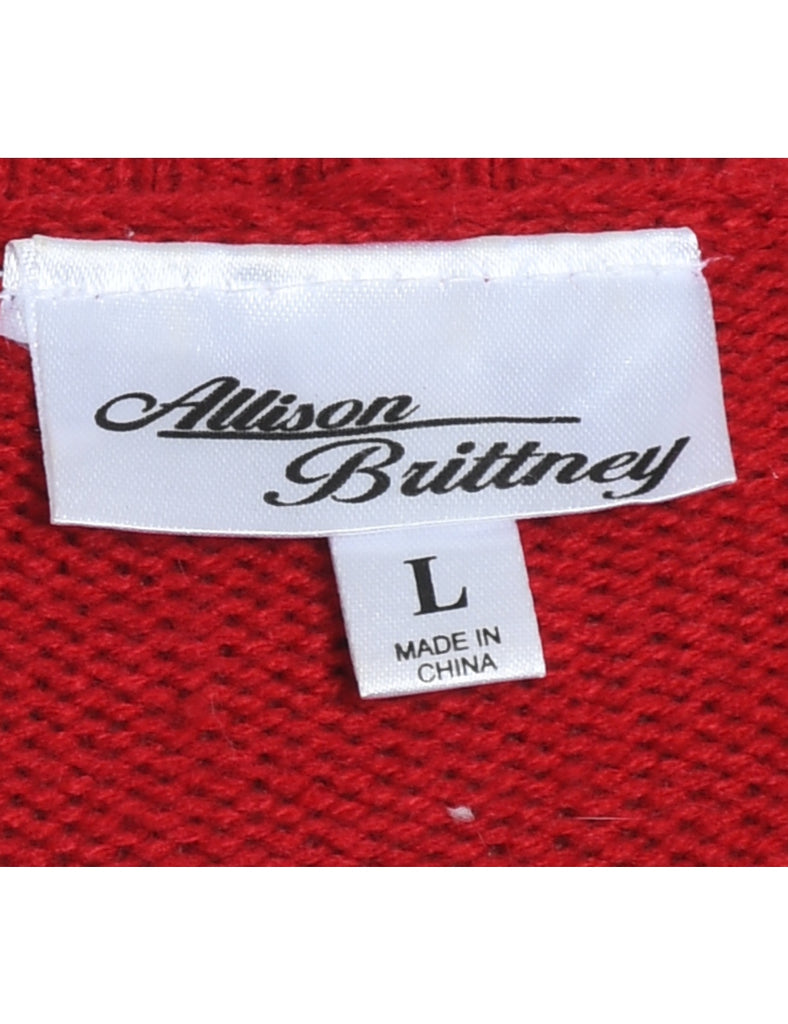 Reindeer Christmas Jumper - L