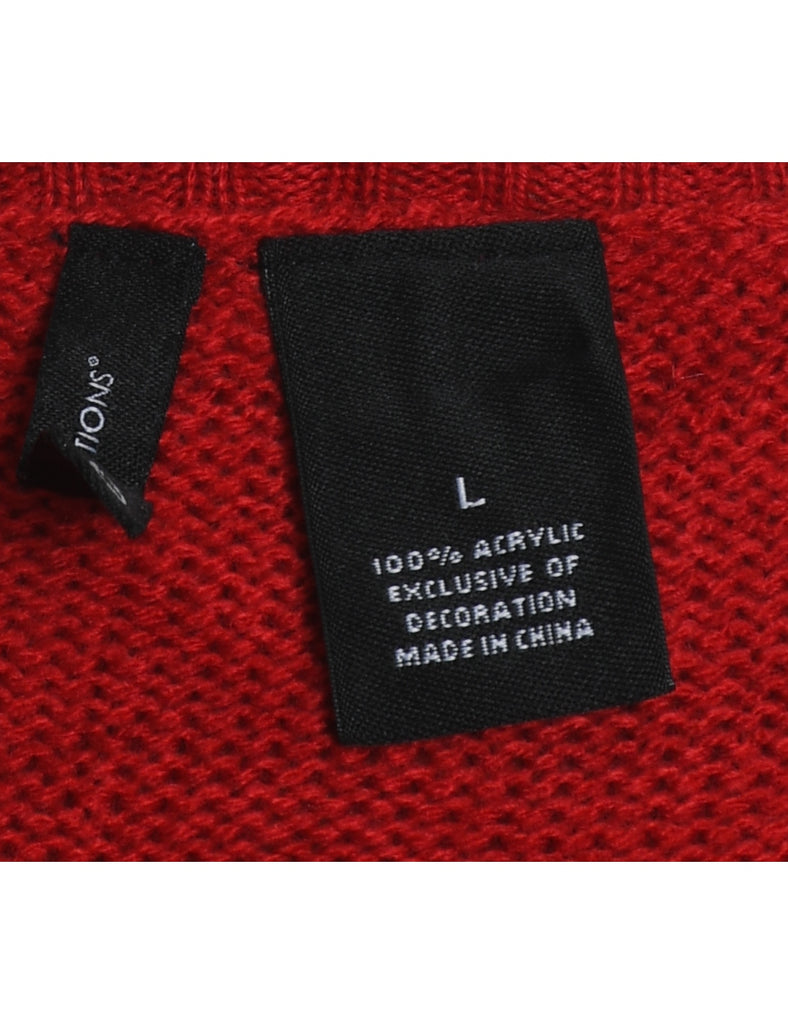 Reindeer Christmas Jumper - L