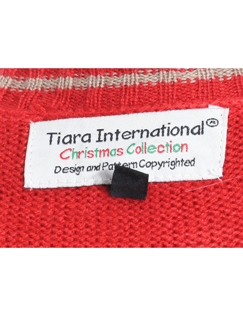 Reindeer Christmas Jumper - L