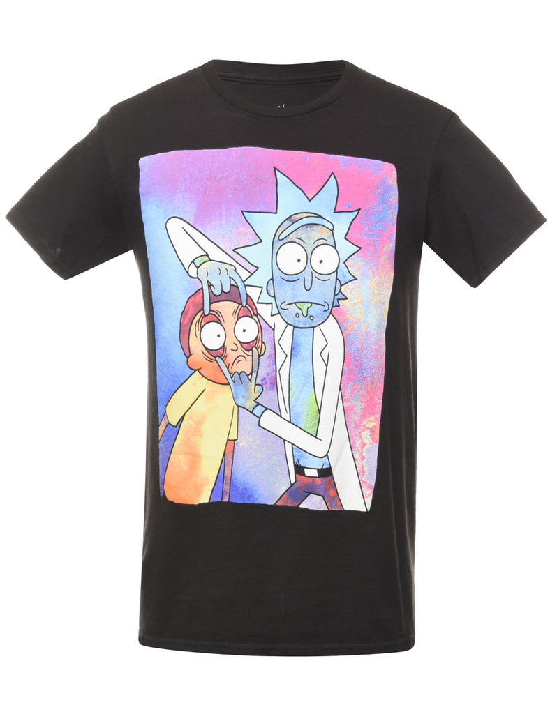 Rick And Morty Cartoon T-shirt - S