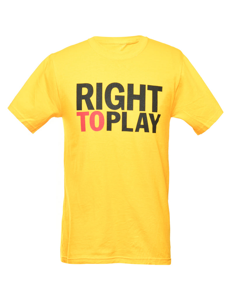 Right To Play Printed T-shirt - S