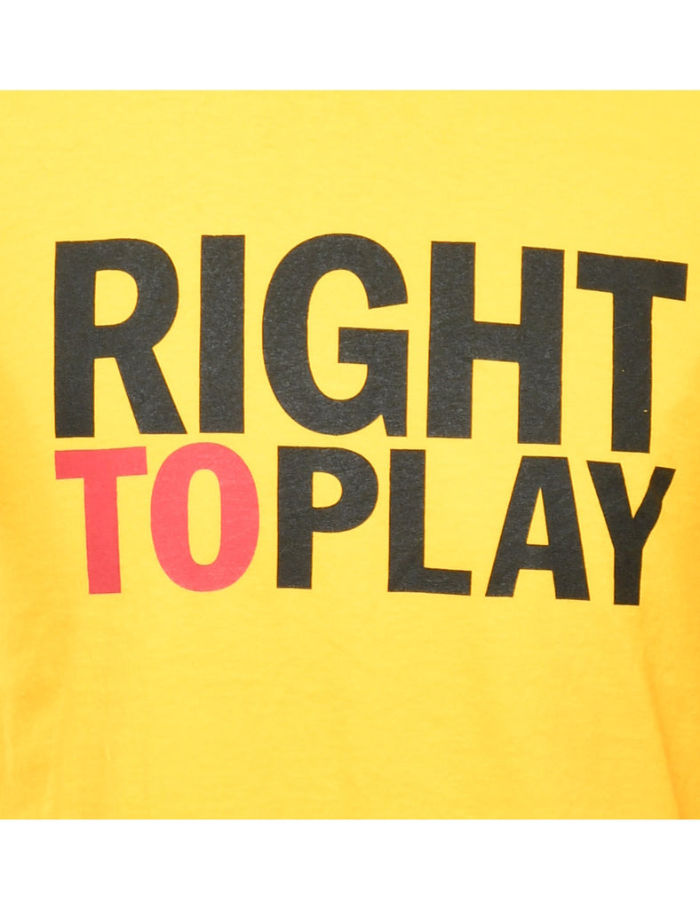 Right To Play Printed T-shirt - S