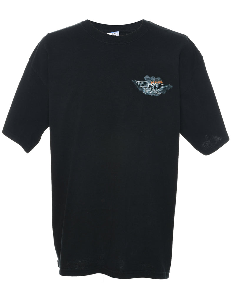 Route Of All Evil Tour Aerosmith Printed T-shirt - XL