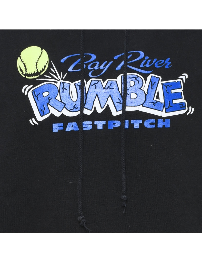 Rumble Fastpitch Printed Hooded Sweatshirt - L
