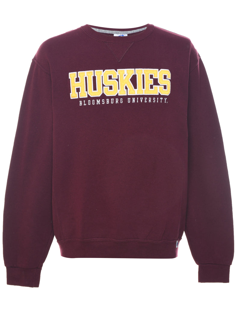 Russell Athletic Huskies Embroidered Sweatshirt - M