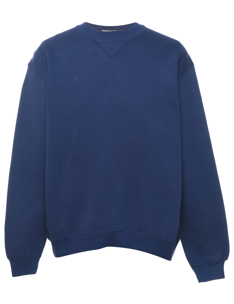 Russell Athletic Navy Plain Sweatshirt - L