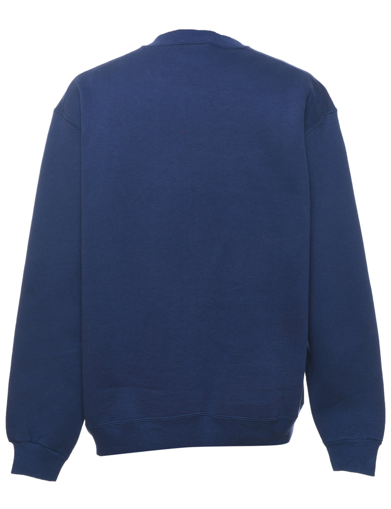 Russell Athletic Navy Plain Sweatshirt - L