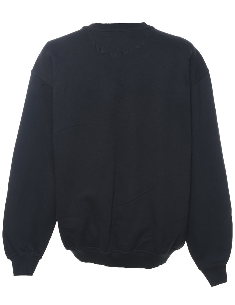 Russell Athletic Plain Black Sweatshirt - XL