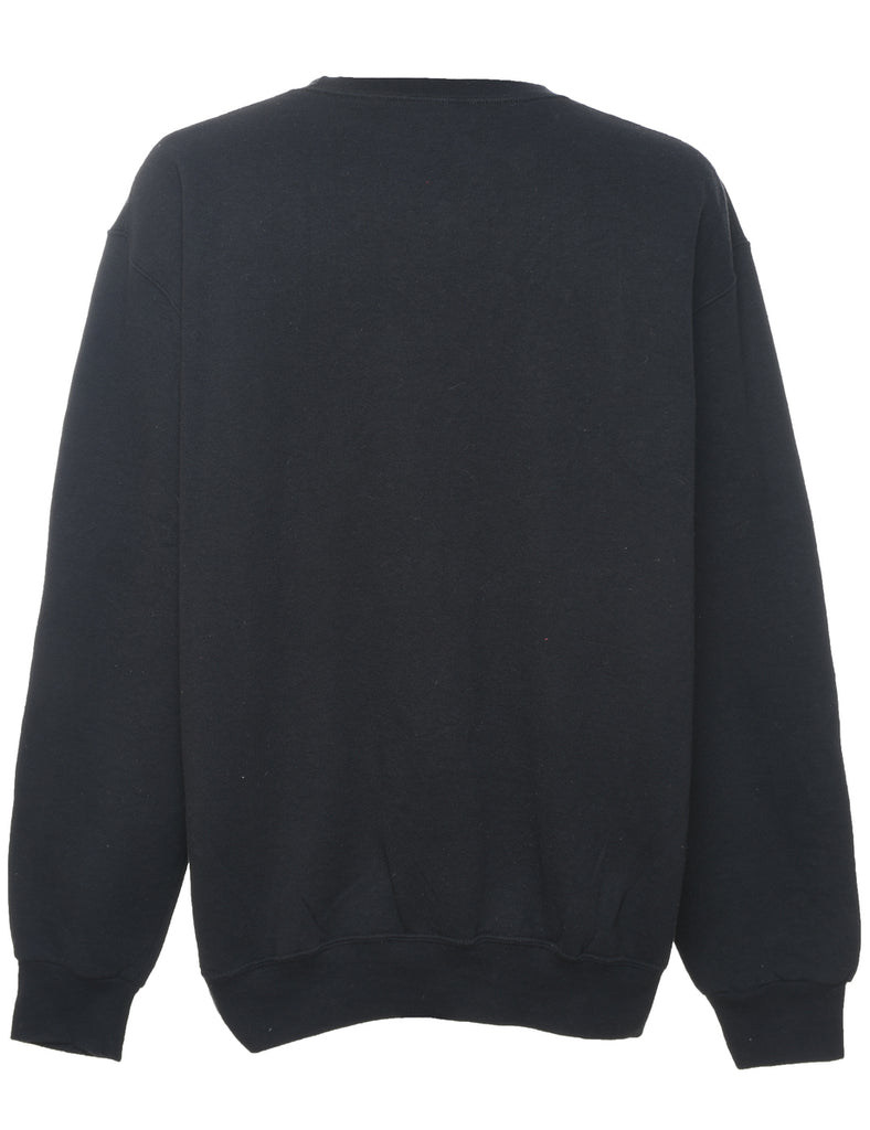 Russell Athletic Plain Black Sweatshirt - XL