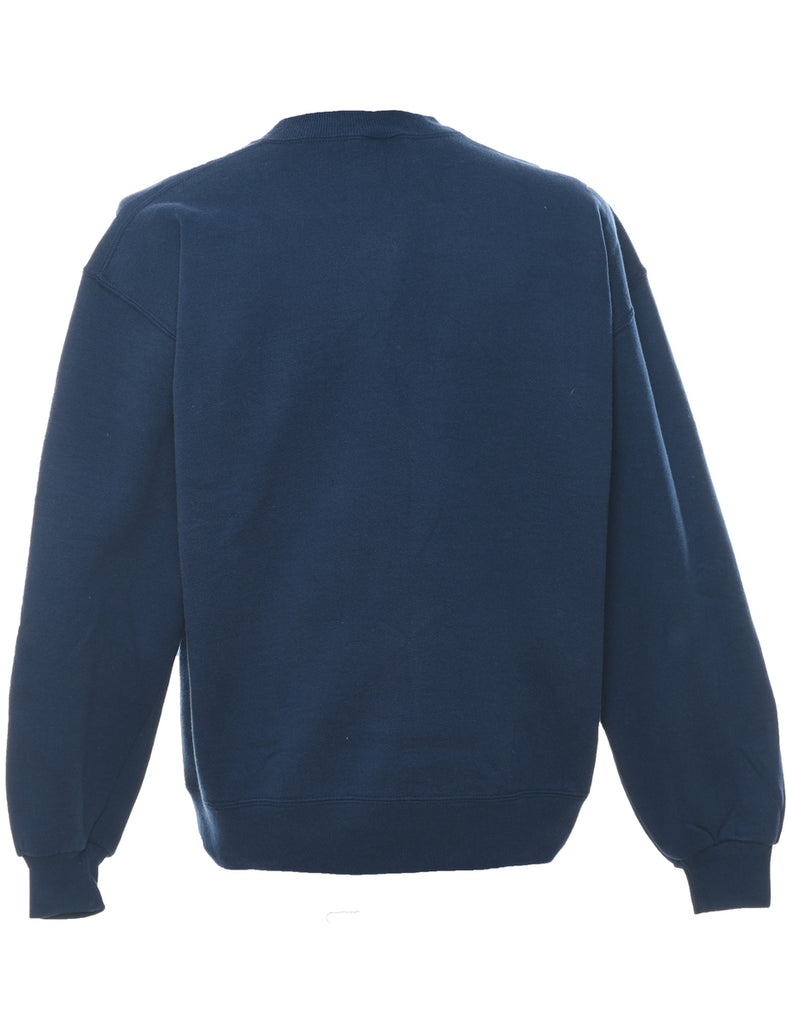 Russell Athletic Plain Navy Sweatshirt - L