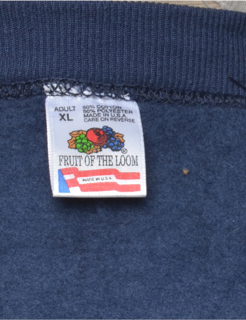 San Ramon Navy Printed Sweatshirt - XL