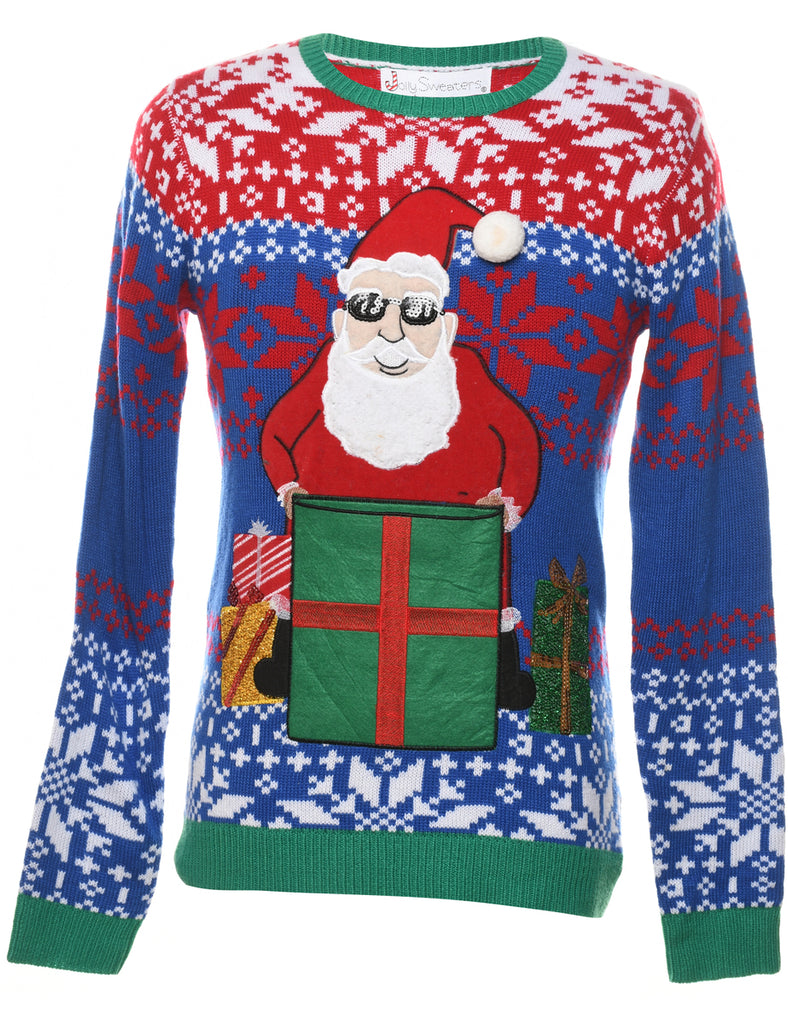 Santa Claus Christmas Jumper - S