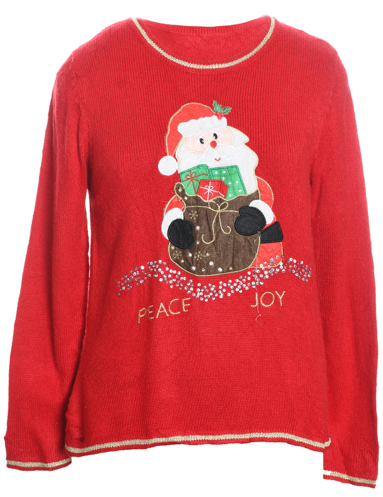 Santa Claus Christmas Jumper - M