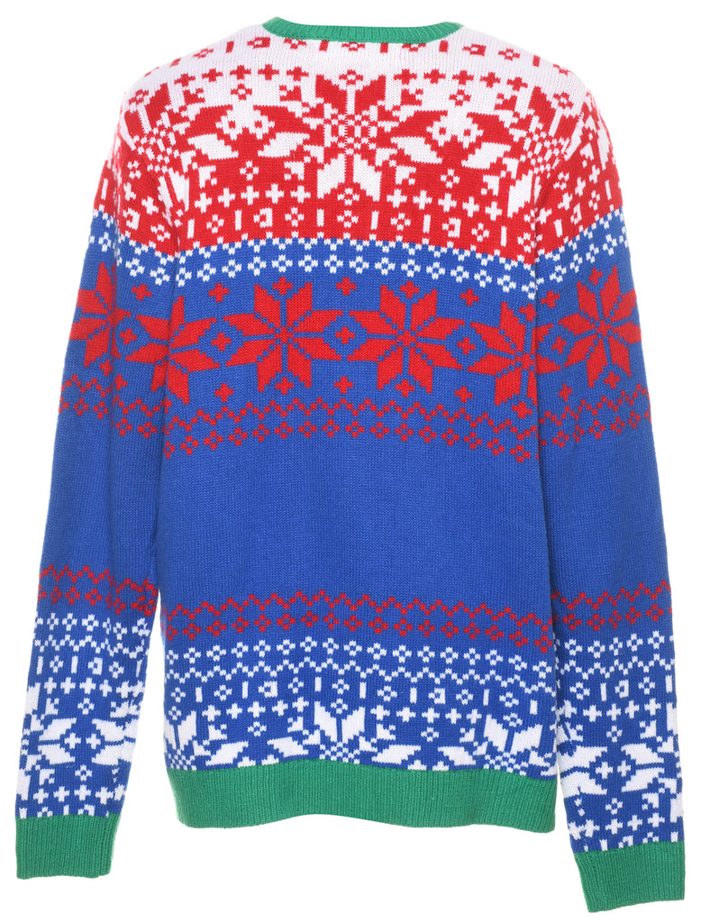 Santa Claus Christmas Jumper - L