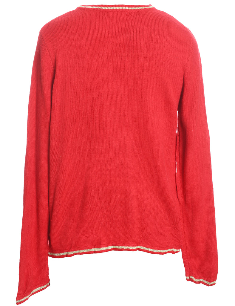 Santa Claus Christmas Jumper - L