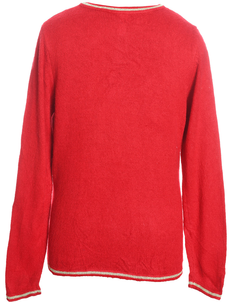 Santa Claus Christmas Jumper - L