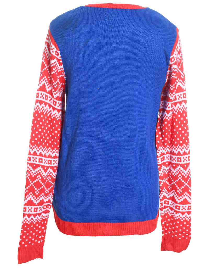Santa Claus Christmas Jumper - M