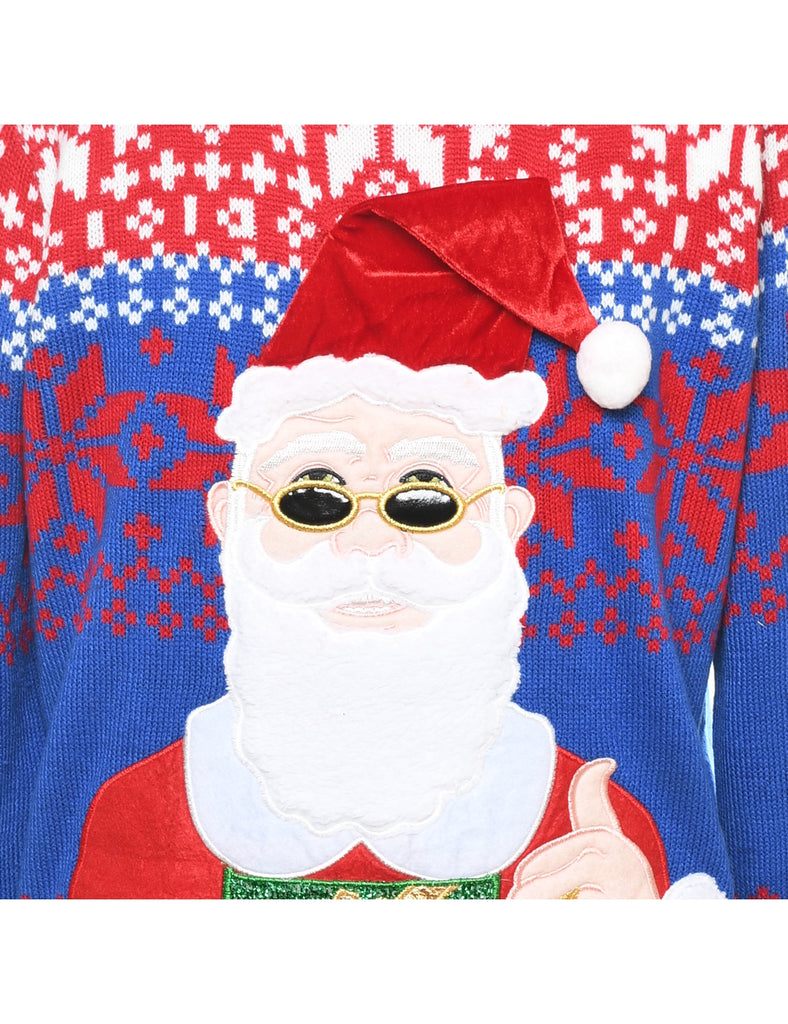 Santa Claus Christmas Jumper - L