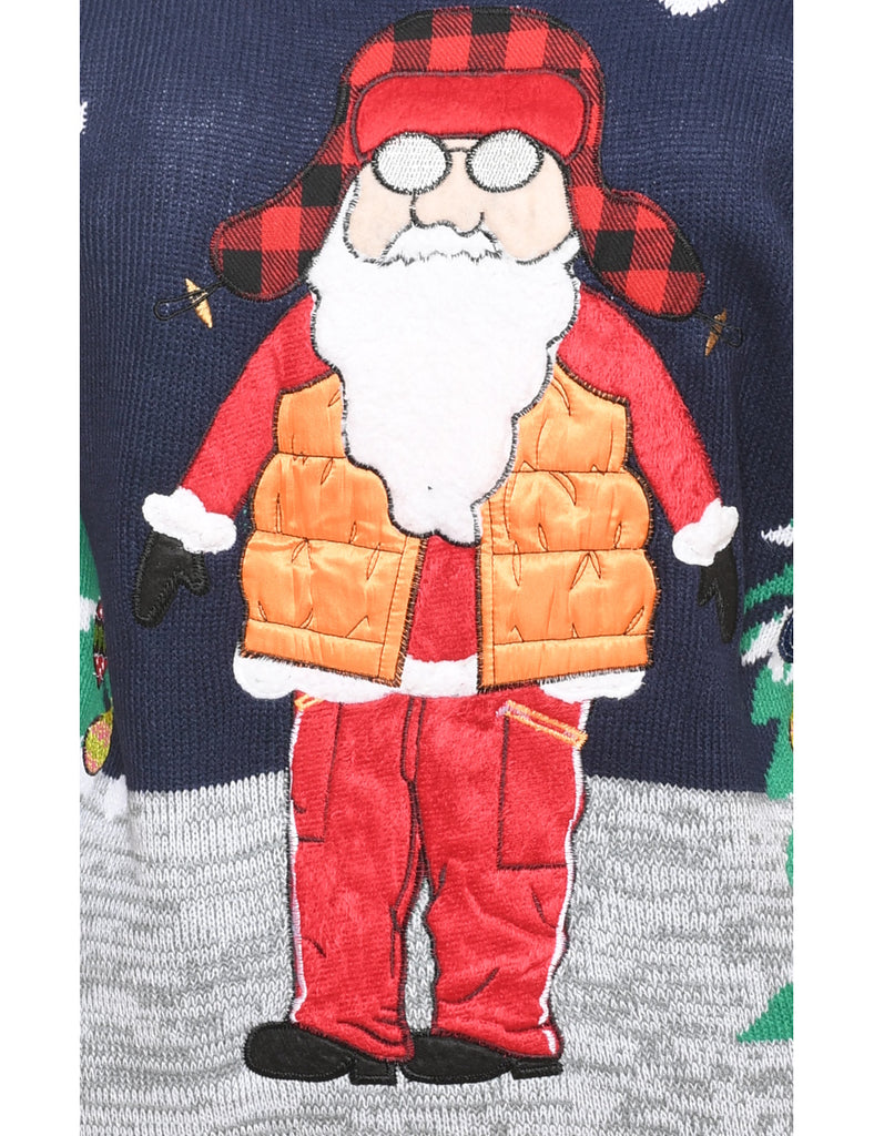 Santa Claus Christmas Jumper - M