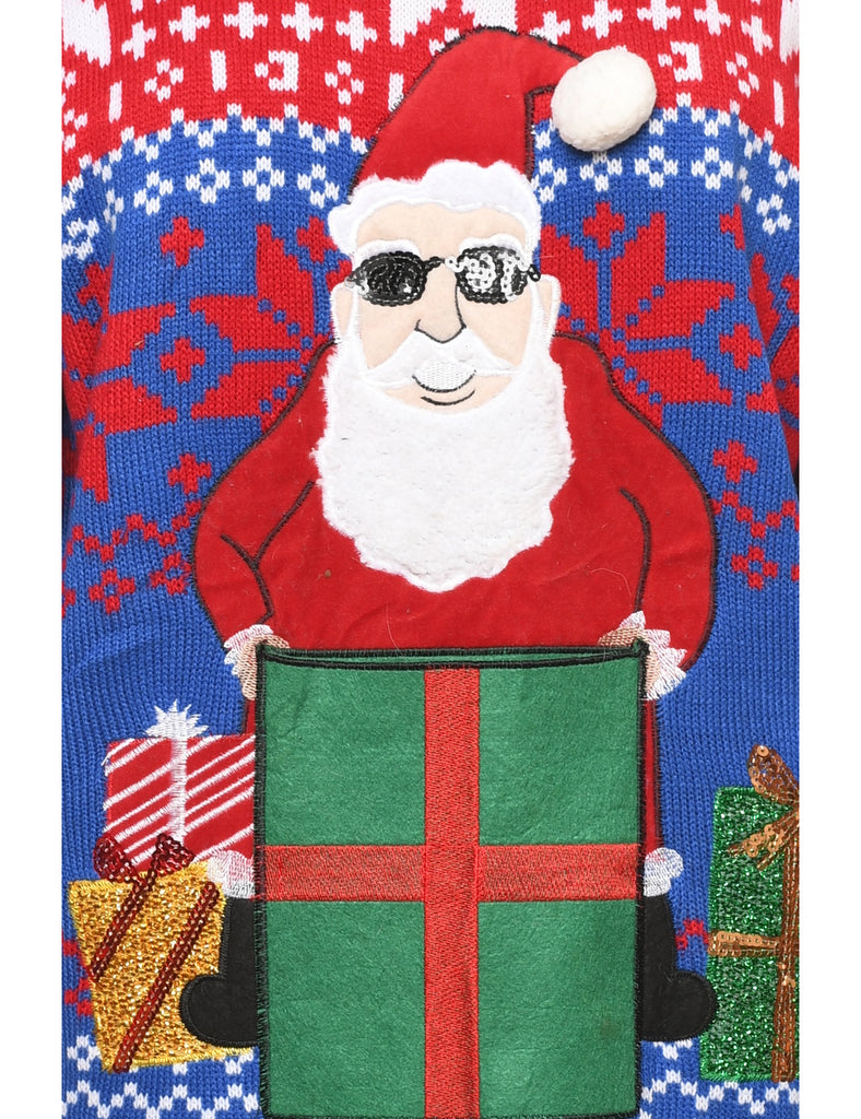 Santa Claus Christmas Jumper - L