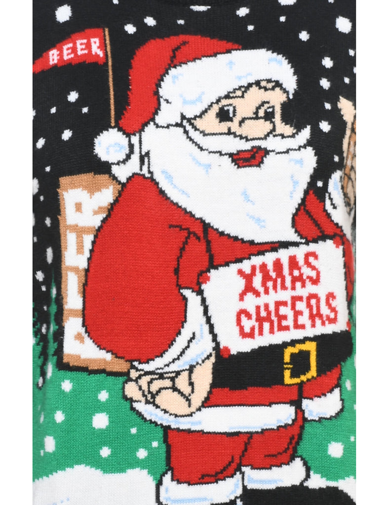 Santa Claus Christmas Jumper - M
