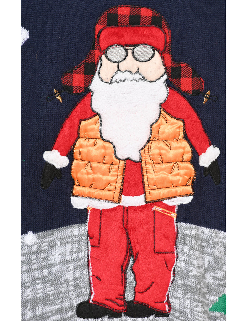 Santa Claus Christmas Jumper - M