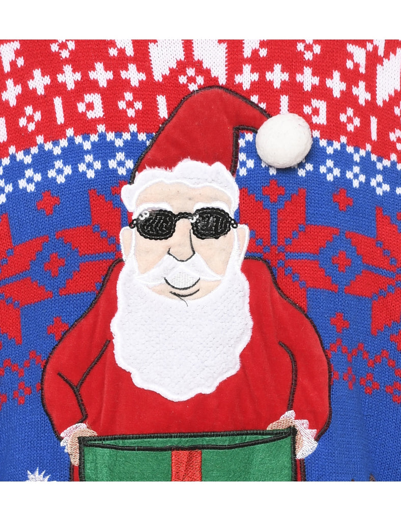 Santa Claus Christmas Jumper - L