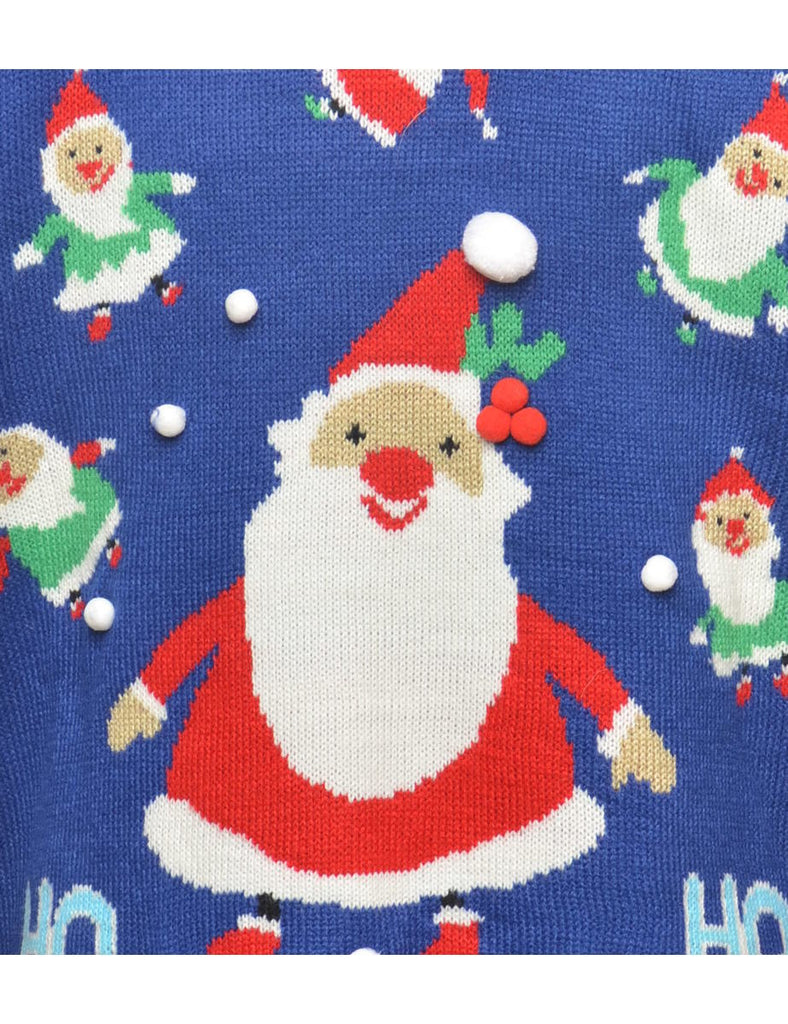 Santa Claus Christmas Jumper - M